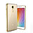 Silicone Transparent Matte Finish Frame Case for Xiaomi Redmi Note 4 Gold