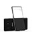 Silicone Transparent Matte Finish Frame Case R02 for Samsung Galaxy Note 8 Duos N950F Black