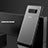 Silicone Transparent Matte Finish Frame Case R02 for Samsung Galaxy Note 8 Duos N950F Black