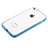 Silicone Transparent Matte Finish Frame Case T01 for Apple iPhone 5C Sky Blue