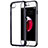 Silicone Transparent Matte Finish Frame Cover for Apple iPhone 7 Black