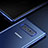 Silicone Transparent Matte Finish Frame Cover for Samsung Galaxy Note 8 Blue