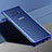 Silicone Transparent Matte Finish Frame Cover R02 for Samsung Galaxy Note 8 Duos N950F Blue