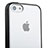 Silicone Transparent Matte Finish Gel Frame Case T01 for Apple iPhone 5C Black