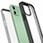 Silicone Transparent Mirror Frame Case 360 Degrees for Apple iPhone 12 Black