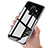 Silicone Transparent Mirror Frame Case 360 Degrees for Samsung Galaxy A9 Star Lite Black