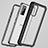 Silicone Transparent Mirror Frame Case 360 Degrees for Samsung Galaxy S20 Black