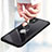 Silicone Transparent Mirror Frame Case 360 Degrees with Magnetic Finger Ring Stand for Apple iPhone 11