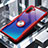 Silicone Transparent Mirror Frame Case 360 Degrees with Magnetic Finger Ring Stand for Samsung Galaxy Note 10 5G Red