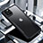 Silicone Transparent Mirror Frame Case Cover for Apple iPhone 11 Pro Max Black