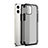 Silicone Transparent Mirror Frame Case Cover for Apple iPhone 12 Black