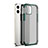 Silicone Transparent Mirror Frame Case Cover for Apple iPhone 12 Mini Green