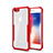 Silicone Transparent Mirror Frame Case Cover for Apple iPhone 6S Plus Red