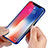 Silicone Transparent Mirror Frame Case Cover for Apple iPhone X