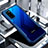 Silicone Transparent Mirror Frame Case Cover for Huawei Honor View 30 5G Blue
