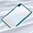 Silicone Transparent Mirror Frame Case Cover for Huawei MatePad 10.4 Cyan