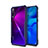 Silicone Transparent Mirror Frame Case Cover for Huawei Nova 5 Blue