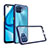 Silicone Transparent Mirror Frame Case Cover for Oppo F17 Pro