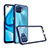 Silicone Transparent Mirror Frame Case Cover for Oppo Reno4 Lite