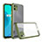 Silicone Transparent Mirror Frame Case Cover for Realme C11 Green