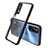 Silicone Transparent Mirror Frame Case Cover for Realme Narzo 20 Pro Black