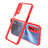 Silicone Transparent Mirror Frame Case Cover for Realme Narzo 20 Pro Red
