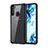 Silicone Transparent Mirror Frame Case Cover for Samsung Galaxy A11 Black