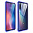 Silicone Transparent Mirror Frame Case Cover for Xiaomi Mi 9 Pro 5G Blue