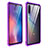 Silicone Transparent Mirror Frame Case Cover for Xiaomi Mi 9 Pro 5G Purple