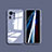 Silicone Transparent Mirror Frame Case Cover for Xiaomi Mi Mix 4 5G Lavender Gray