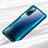 Silicone Transparent Mirror Frame Case Cover H01 for Oppo Find X2 Cyan