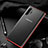 Silicone Transparent Mirror Frame Case Cover H01 for Samsung Galaxy Note 10 Plus 5G Red