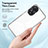 Silicone Transparent Mirror Frame Case Cover H01P for Oppo A78 5G