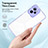 Silicone Transparent Mirror Frame Case Cover H01P for Realme Narzo 50A Prime