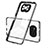 Silicone Transparent Mirror Frame Case Cover H01P for Xiaomi Poco X3 Pro Black