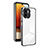 Silicone Transparent Mirror Frame Case Cover H01P for Xiaomi Redmi A2 Black