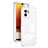 Silicone Transparent Mirror Frame Case Cover H01P for Xiaomi Redmi A2 White