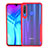 Silicone Transparent Mirror Frame Case Cover H02 for Huawei Honor 20i Red