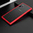 Silicone Transparent Mirror Frame Case Cover H02 for Samsung Galaxy Note 10 Plus 5G Red