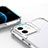 Silicone Transparent Mirror Frame Case Cover H04 for Apple iPhone 12
