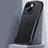 Silicone Transparent Mirror Frame Case Cover M01 for Apple iPhone 15