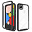 Silicone Transparent Mirror Frame Case Cover M01 for Google Pixel 4a