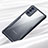 Silicone Transparent Mirror Frame Case Cover M01 for Samsung Galaxy Note 20 5G Black