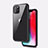 Silicone Transparent Mirror Frame Case Cover M02 for Apple iPhone 11 Pro Black