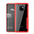 Silicone Transparent Mirror Frame Case Cover M02 for Huawei Mate 20 Pro Red