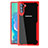 Silicone Transparent Mirror Frame Case Cover M02 for Samsung Galaxy Note 10 5G Red
