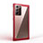 Silicone Transparent Mirror Frame Case Cover M02 for Samsung Galaxy Note 20 5G Red