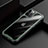 Silicone Transparent Mirror Frame Case Cover M03 for Apple iPhone 12 Pro Green
