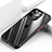 Silicone Transparent Mirror Frame Case Cover M03 for Apple iPhone 14 Pro Max Black