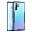 Silicone Transparent Mirror Frame Case Cover M03 for Huawei P30 Pro Blue